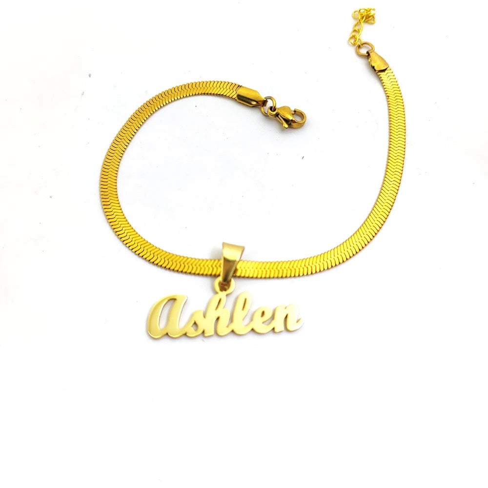 Herringbone Anklet